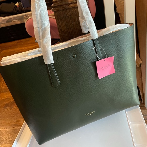 Authentic Kate Spade tote- NWT- hunter green - Picture 2 of 4